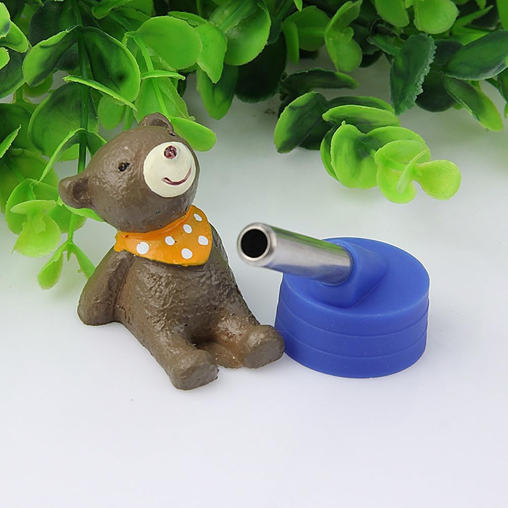 Leona Co 600Ml Hanging Water Dispenser for Birds, Durable Plastic Pet Feeding Bottle with Metal Spout, Transparent Design for Water Level Monitoring | Mess-Free for Small Animals (Clear, 2) image number 5