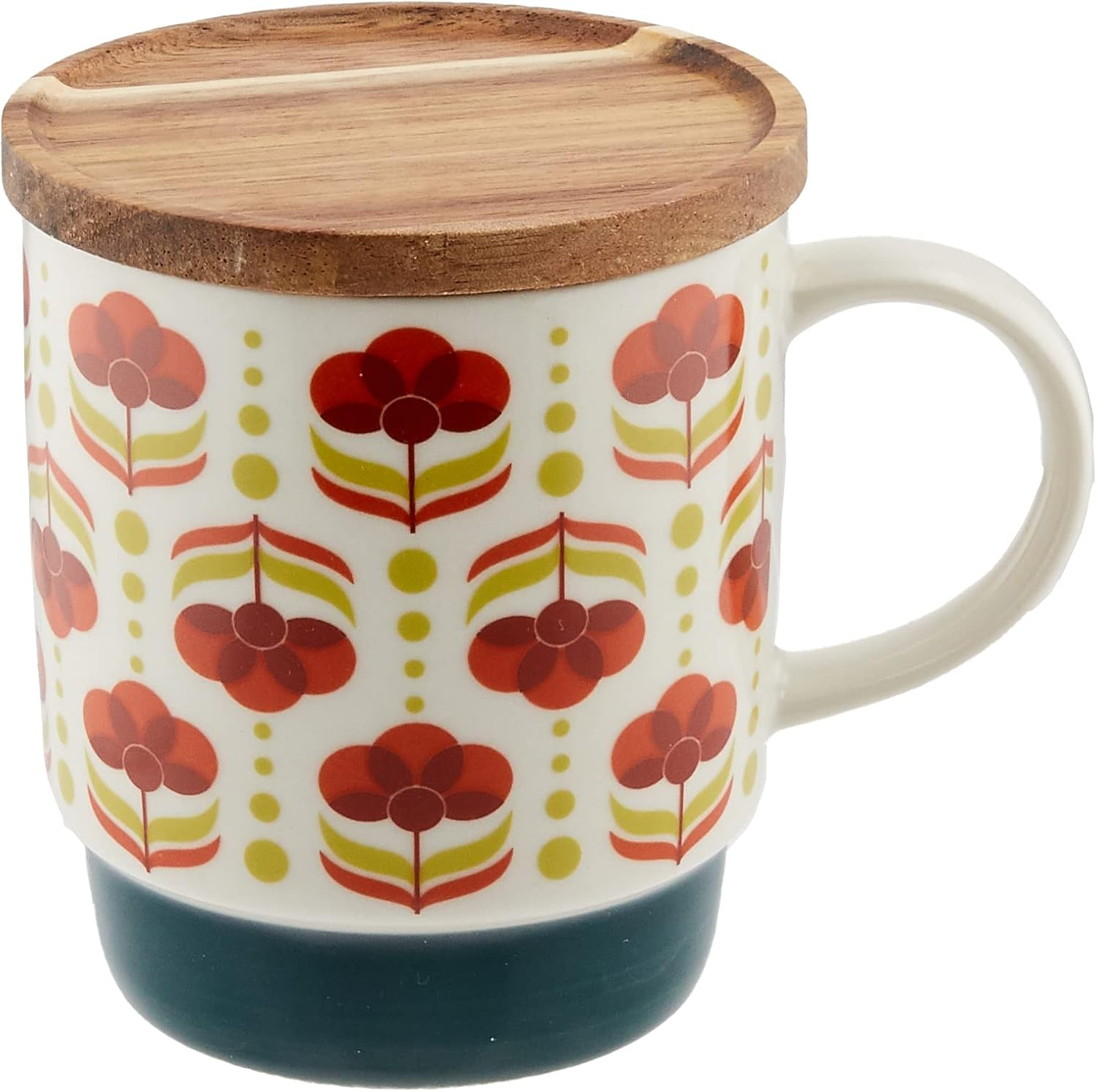 Marusan Kondo 20666 Retro Coffee Mug, Light Blue, 11.8 Fl Oz (350 Ml), Mino Ware Dishwasher, Microwave Safe, Made in Japan