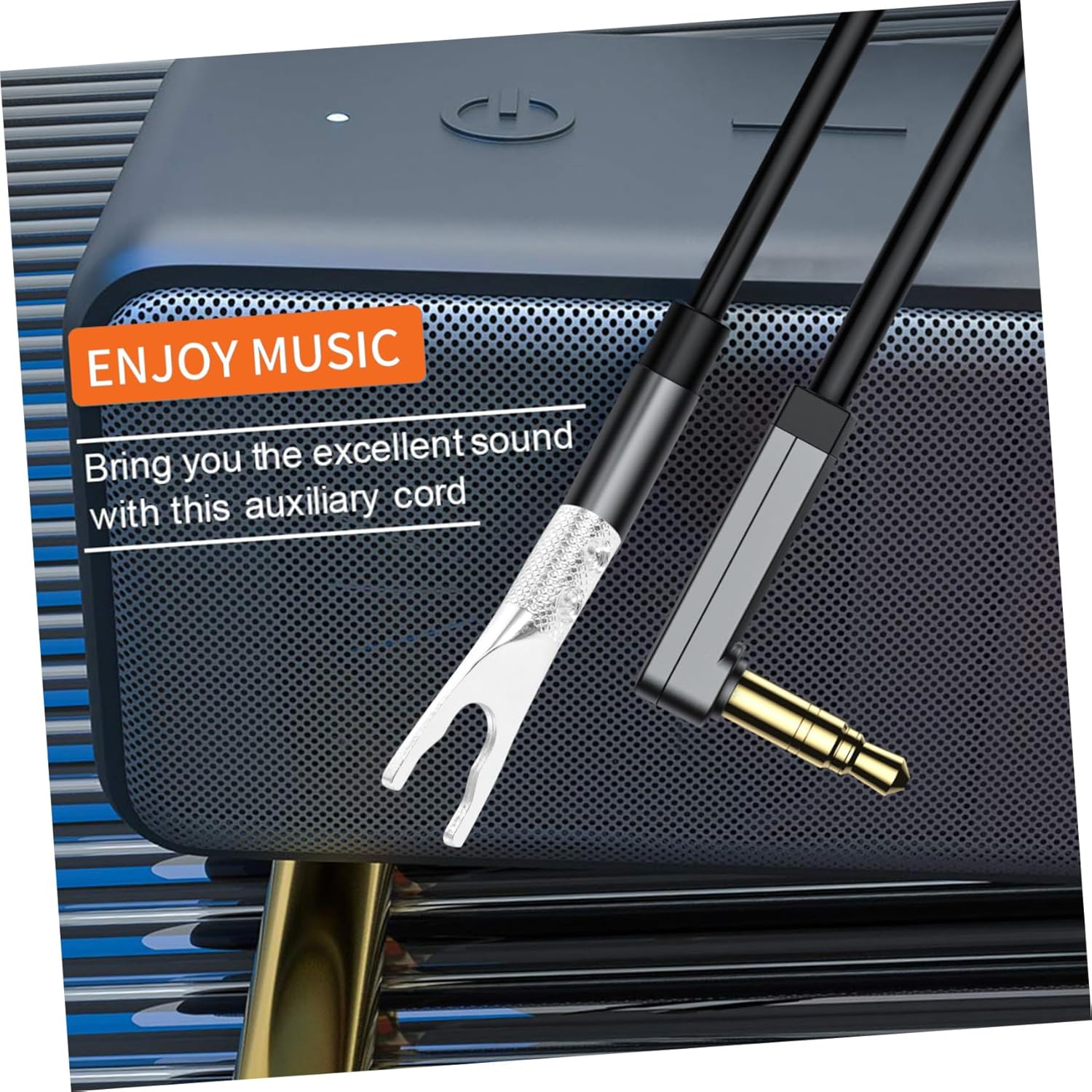 UTHCLO Silver-Plated Audio Cable Plug Adapter Y-Shape Banana Speaker Wire Connector for Home Audio Systems Compatible with Amplifiers and Speakers image number 4