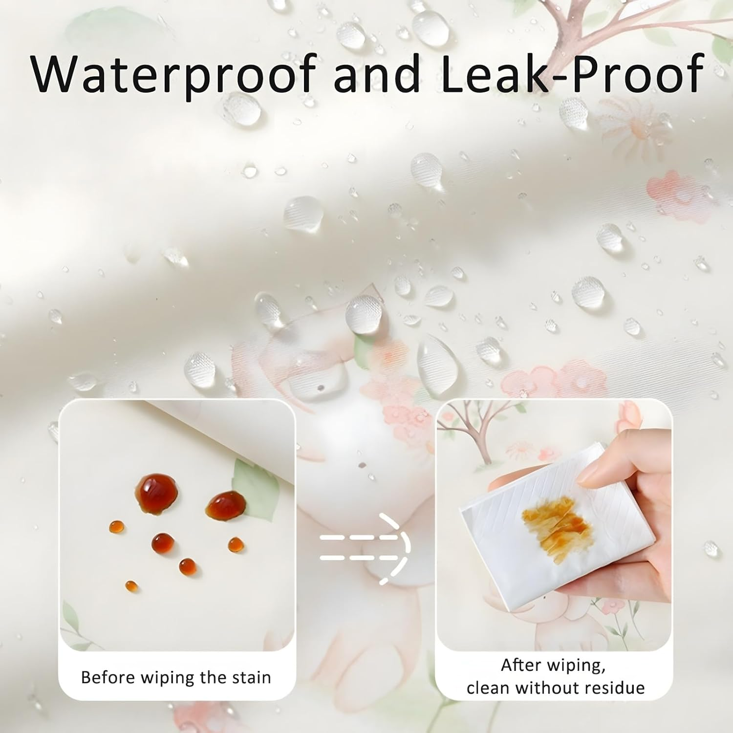 Long Sleeve Bib with Silicone Catch Pocket, Waterproof Feeding Bibs for Toddlers, Machine Washable, Baby Smock Bib for Mealtime & Playtime image number 3