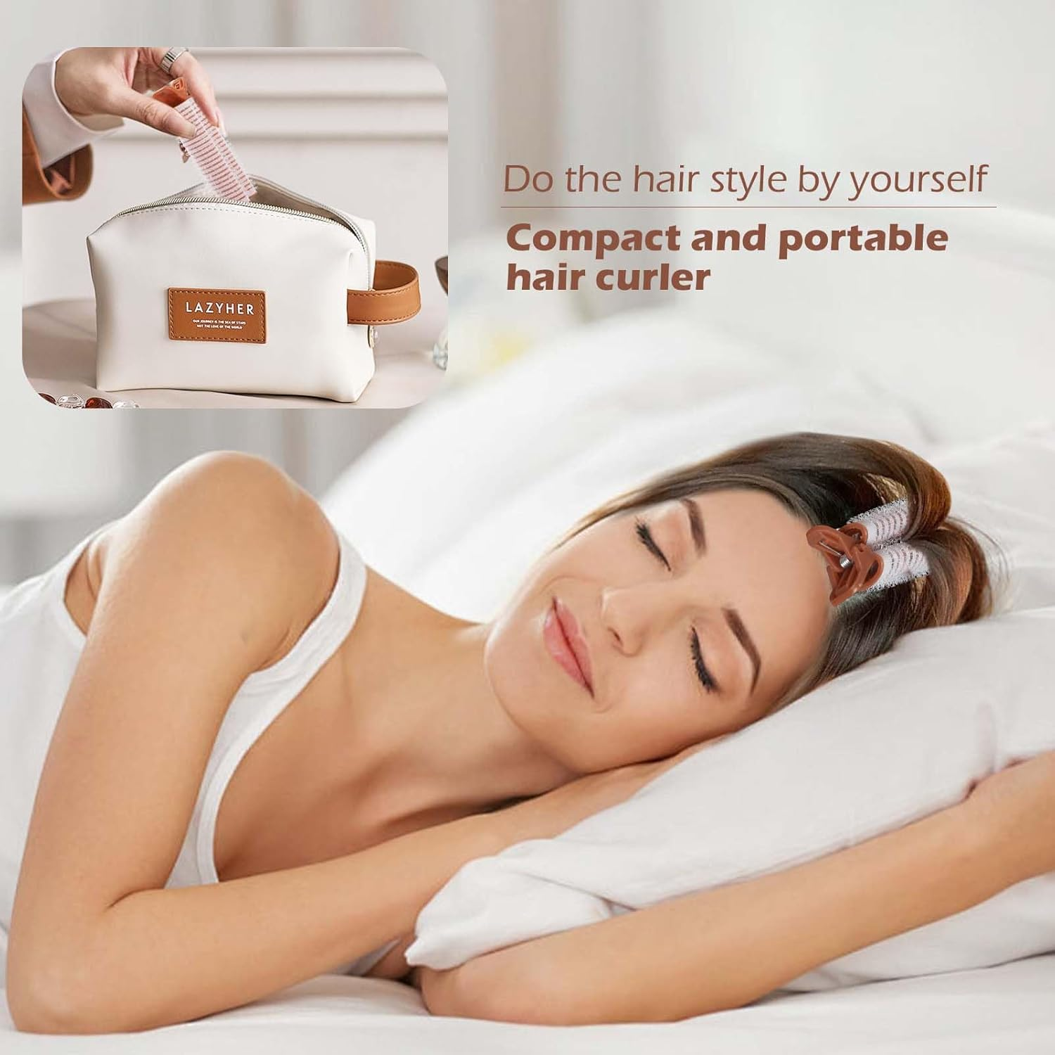 2Pcs Root Lift Curl Clips，Geeric Hair Curlers Rollers Set Instant Hair Volumizing Clip Roller for Volume Heatless Hairdressing Tools for Long Hair Medium and Short Hair image number 5