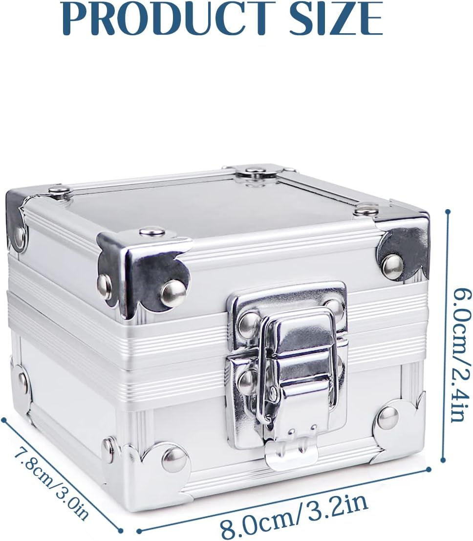 FERCAISH Nail Drill Bit Holder, 25 Holes Nail Salon Organizers Manicure Tools Nail Polishing Heads Storage Box for Nail Drill Bit, Portable and Durable Nail Drill Bit Case image number 1