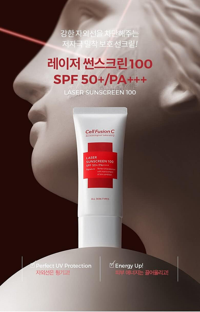 Facial and Body Sunscreen for All Family | Physical Sunscreen Cell Fusion C Laser Sunscreen X 2 Ea50 Ml Mini Tint as a Photo