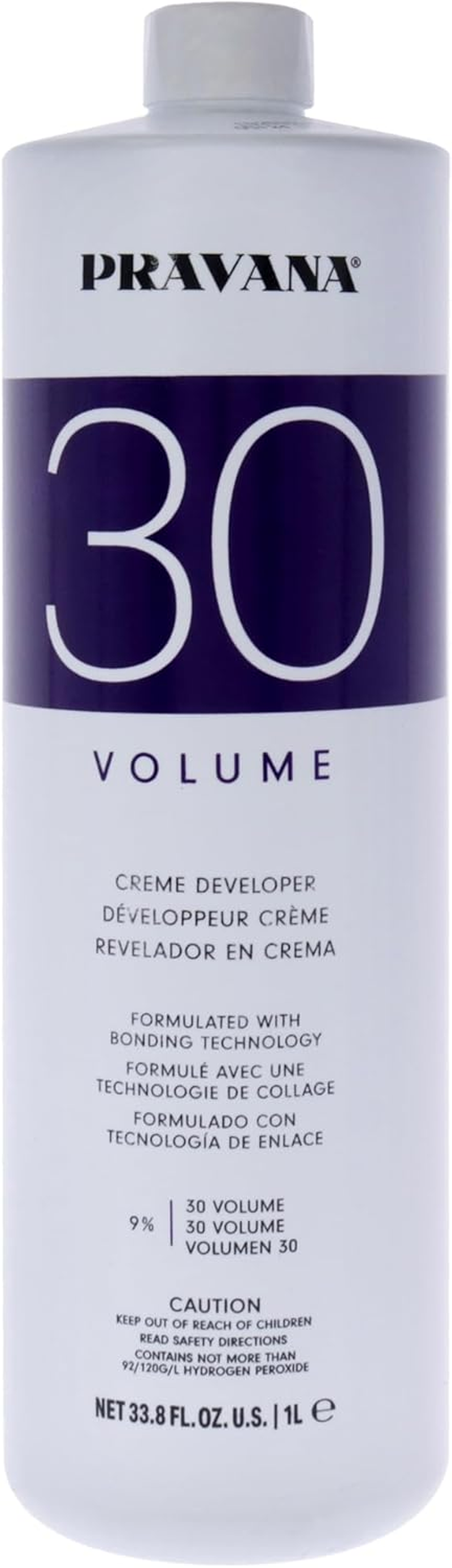 Pravana Creme Developer 30 Volume for Unisex 33.8 Oz Treatment, 1000 Ml image number 1