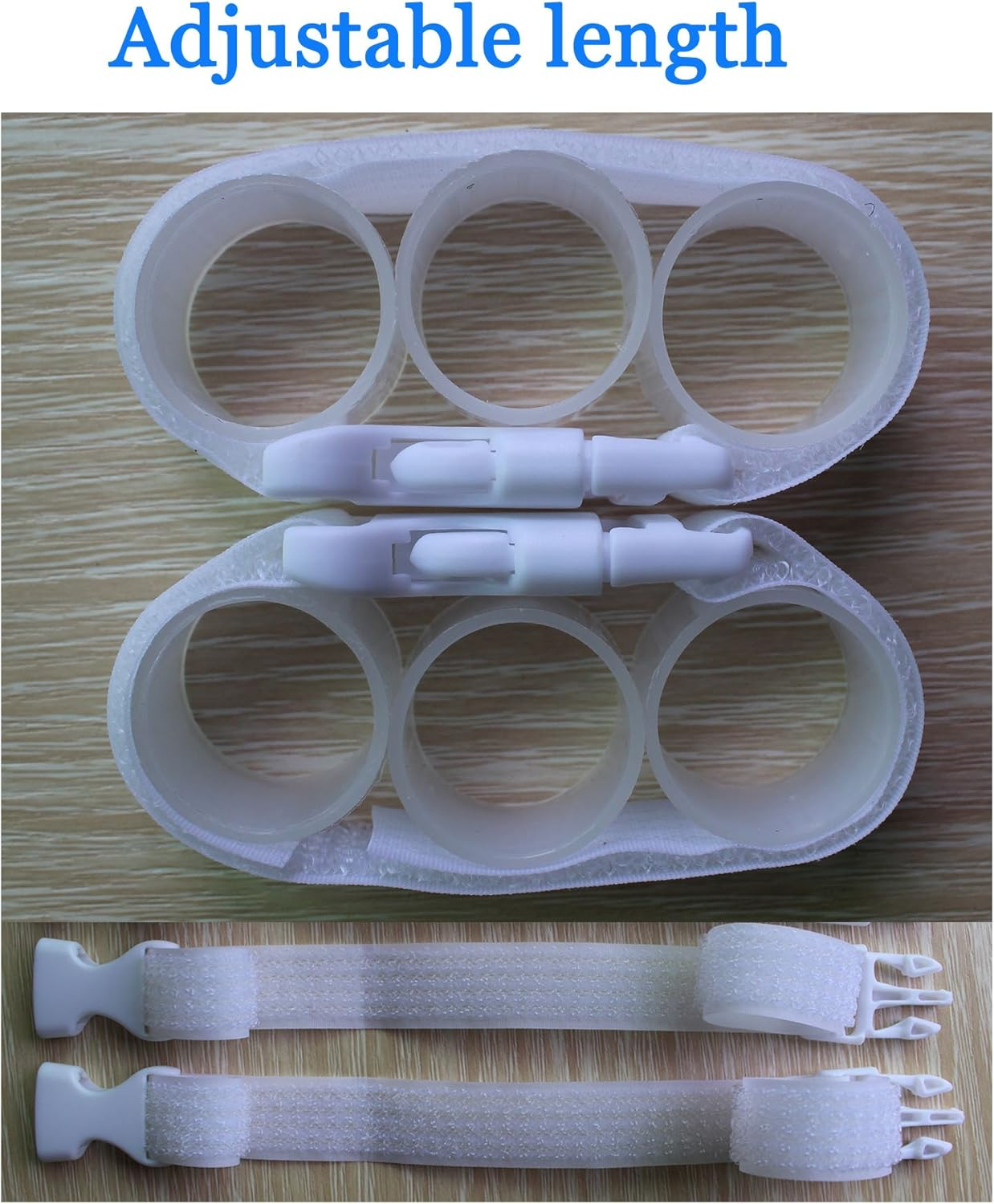 Coosin Baby Safety Locks,Handles Child Safety Locks Simple Installation Home Safety Strap Locks Fit Closed Handle Cabinets,Oven, Double Open the Door Refrigerator, Kitchen Door Ect... (4 Pack, Black) image number 5