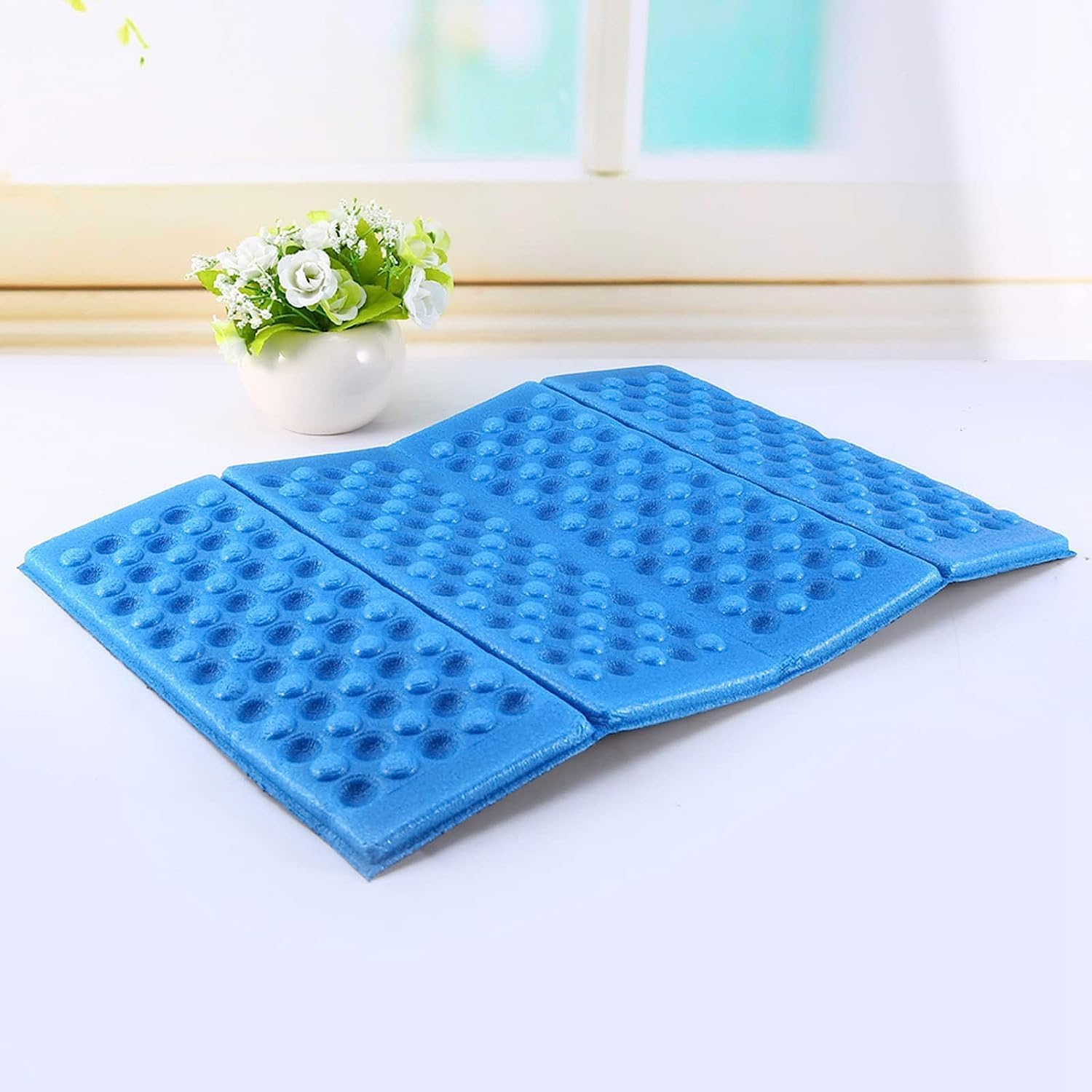 QOOWFEANIG Mini Waterproof Folding Mat Foam Sitting Pad, 2Pc Lightweight Camping Seat Cushion for Hiking Backpacking, Portable Outdoor Foldable Sit Pad, Non-Slip Foam Mat for Picnic image number 6