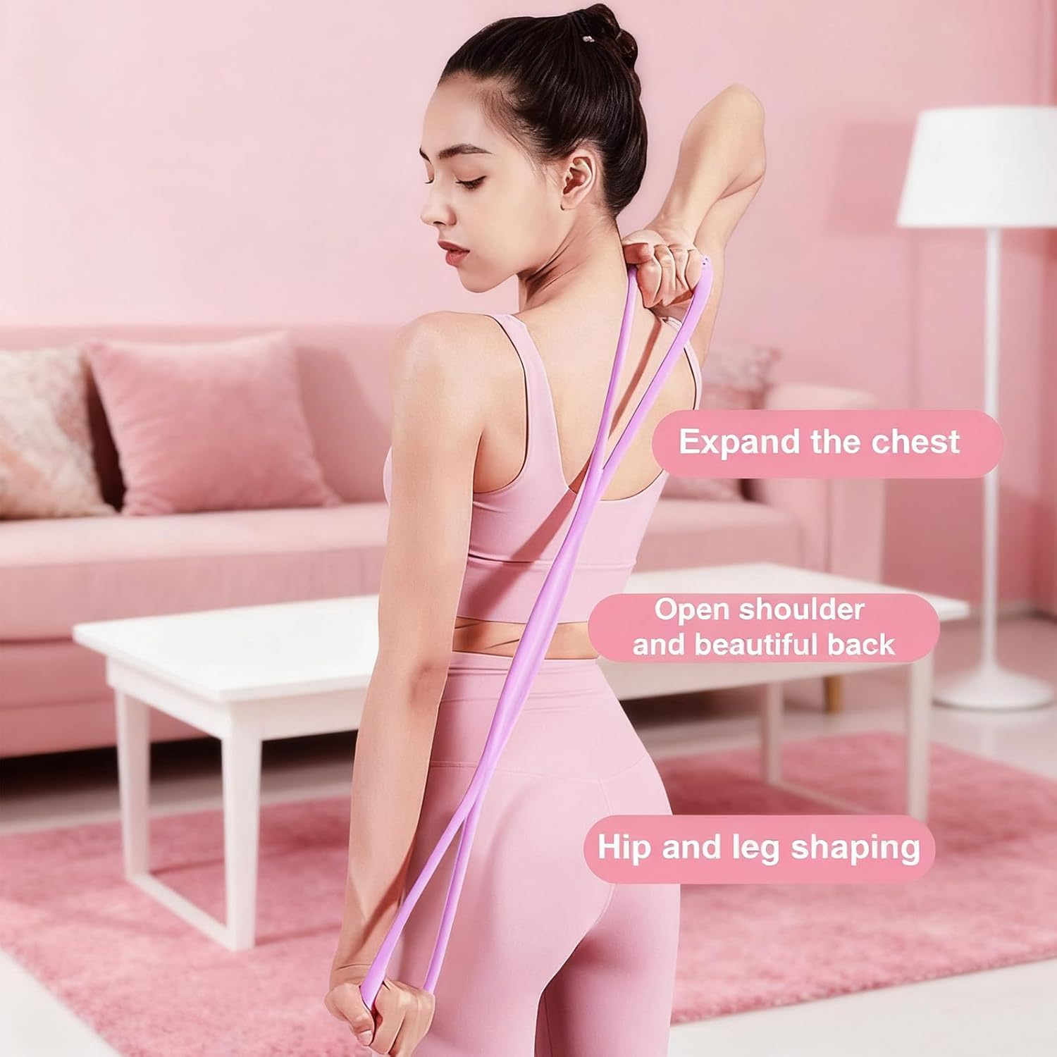 Resistance Bands with Handles &ndash;3-Pack Exercise TPE Foam Material for Arm, Back & Shoulder Workouts | Non-Slip Soft Grip for Home/Gym Use image number 1