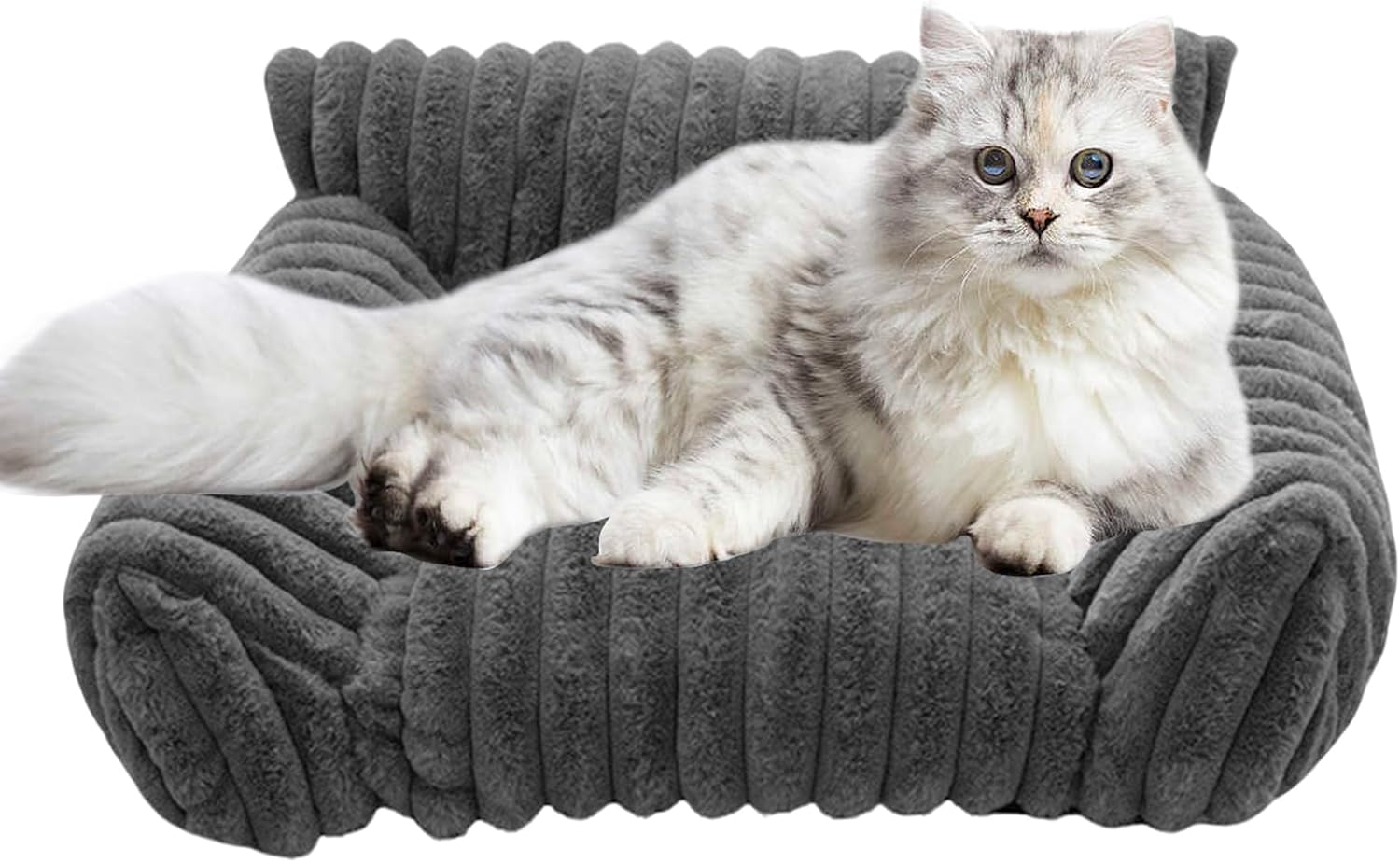 Cat Sofa Bed | Indoor Pet Couch | Elevated Cozy Cat and Dog Sofa Bed for Car Bedroom Apartment Travel Patio Indoors and Outdoors