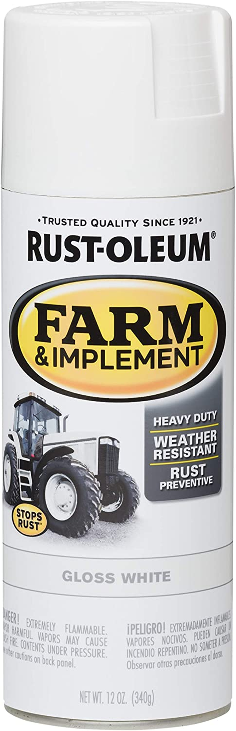Rust-Oleum 280124 Farm and Implement Spray Paint, John Deere Green, 12 Oz image number 3