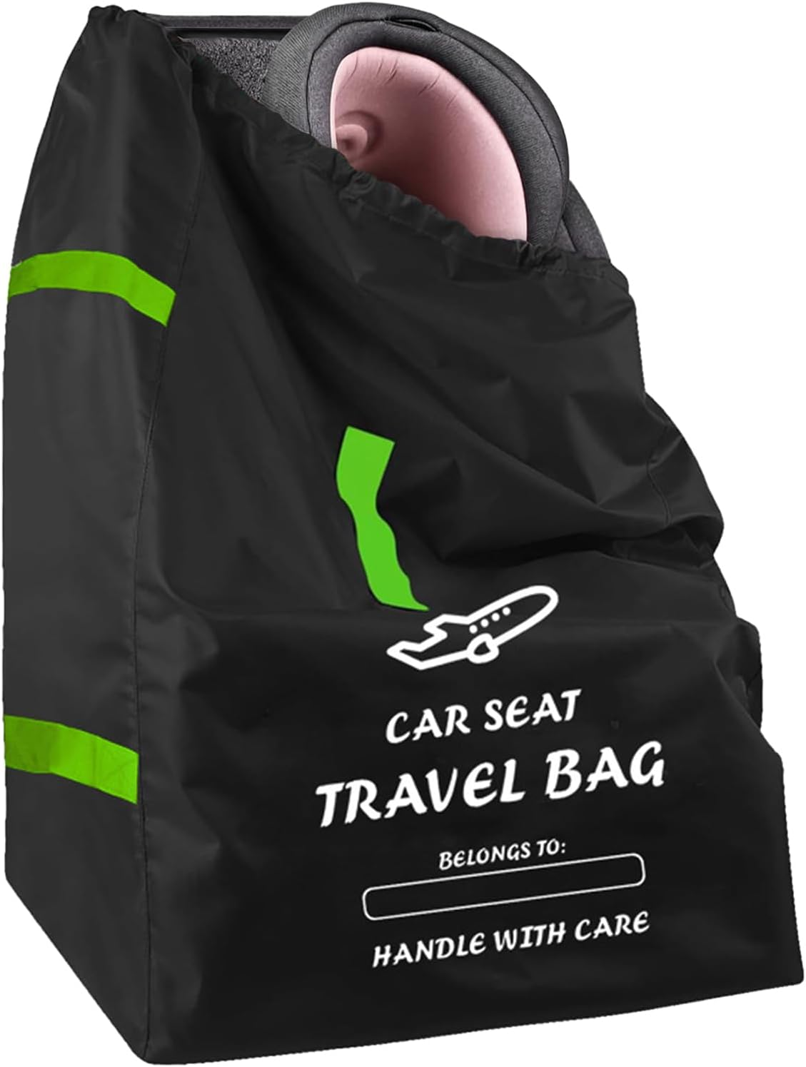 Car Seat Bags for Air Travel - Durable Baby Carseat Cover for Airplane Travel - Padded Car Seat Travel Bag for Airplane & Stroller Bag for Airplane, Gate Check Bag for Air Travel image number 2