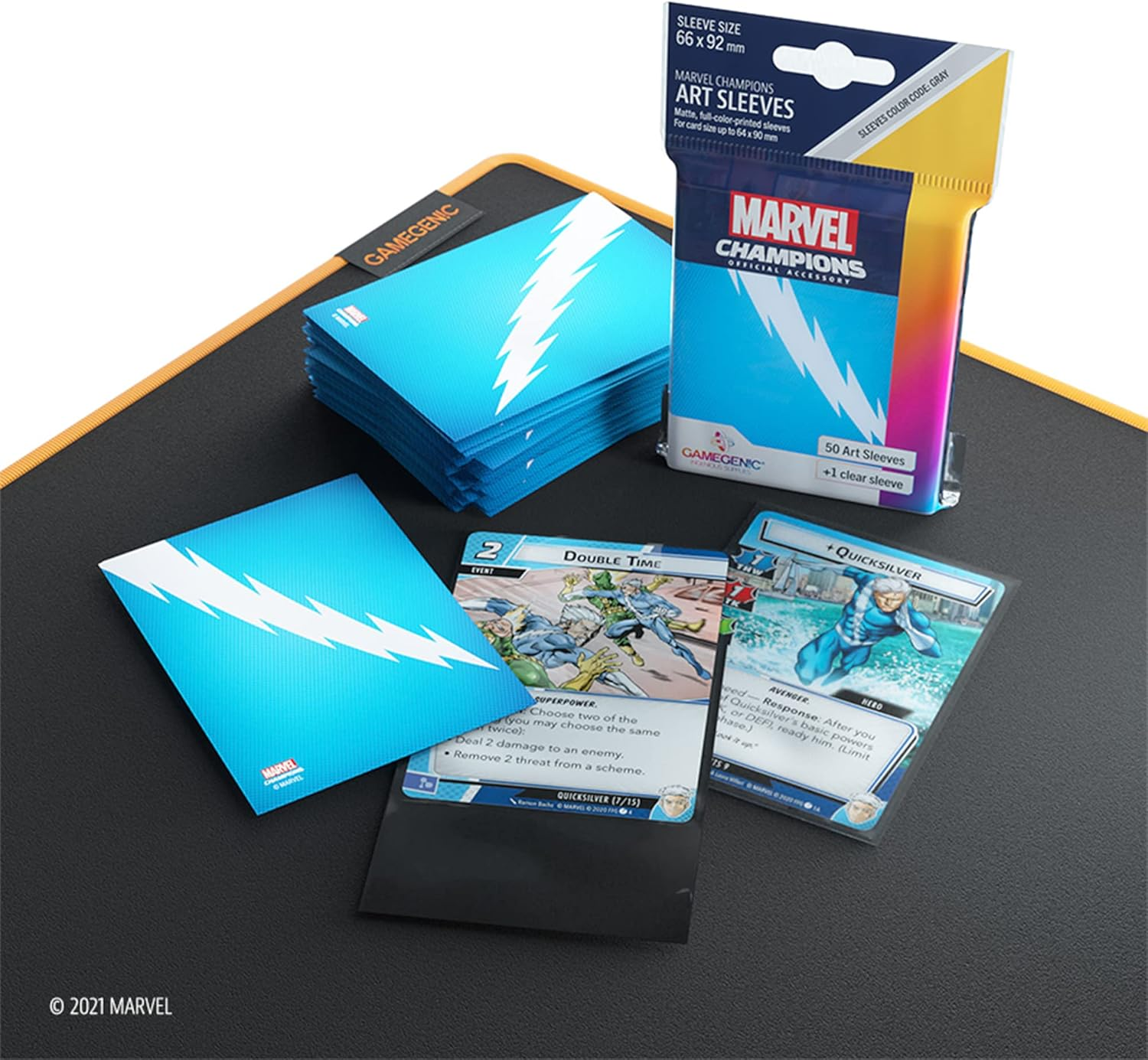 Gamegenic Asmodee North America Gamegenic Quicksilver Marvel Champions Art Sleeves