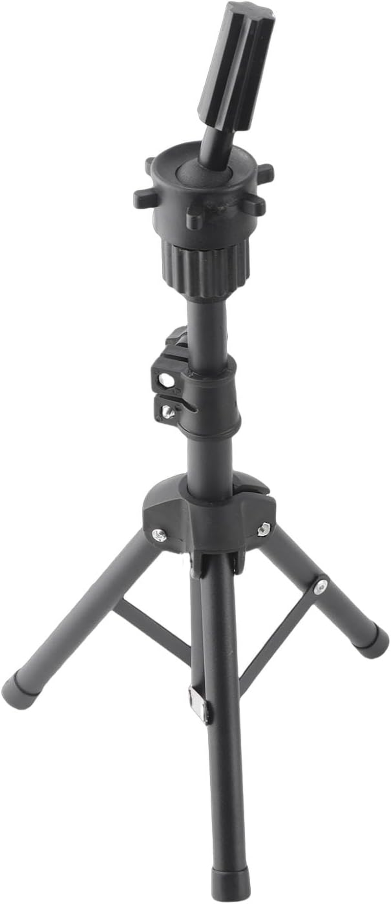 Mannequin Head Stand, Adjustable Cosmetology Wig Stand Tripod, Non Slip Base Training Tripod, Mannequin Head Stand Metal Mini Wig Head Stand for Hairdressing Training image number 1