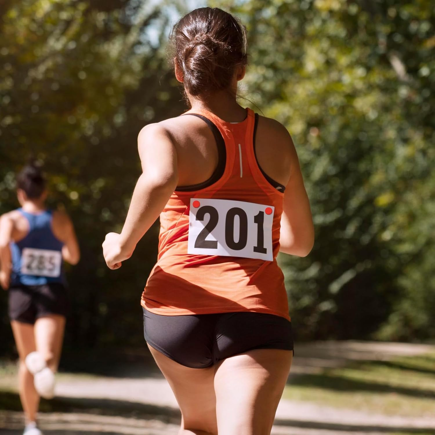 WELANE Race Bib Clips, 24 Pairs Mini Plastic Race Number Buckles for Marathon, Track and Field Event (Bulk) image number 5