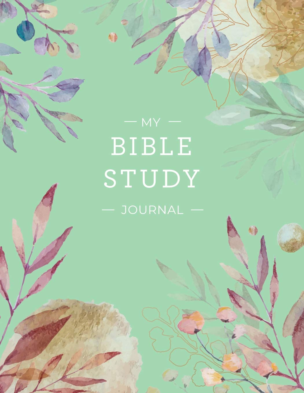 My Bible Study Journal: Beautiful Floral Bible Study and Prayer Journal for Women image number 1