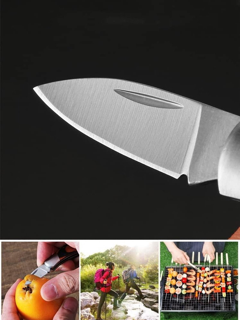 YISIDA 2PCS Mini Keychain Knife, Pocket Knife, EDC Stainless Steel Folding Knife