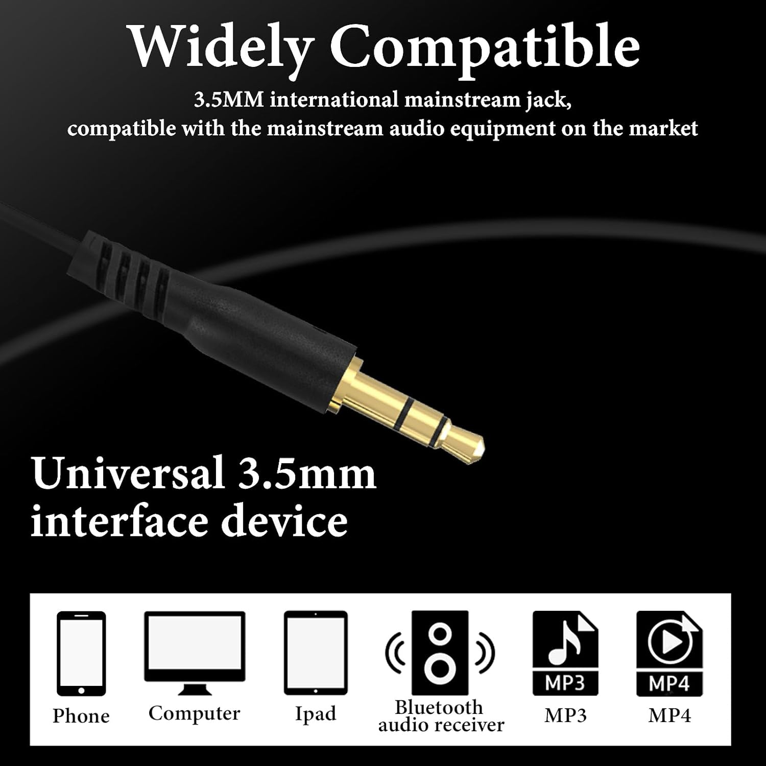 Geekria Sleep Earbuds for Side Sleepers, Wired Stereo to Mono In-Ear Single Earbud, Ultra Soft Lightweight Silicone One Ear Headphone, 3.5Mm Headphone Jack Compatible with Android (Black) image number 5