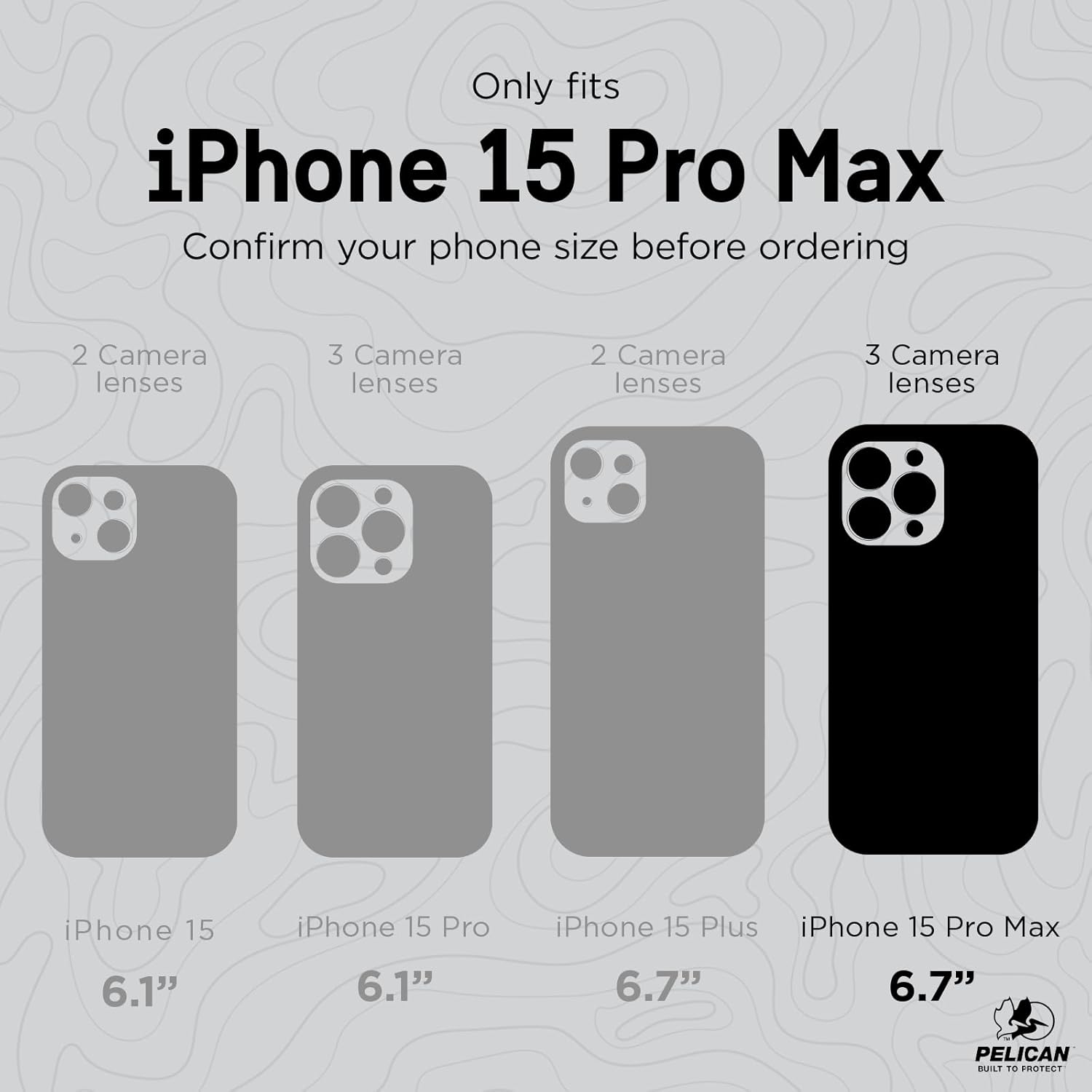 Pelican Ranger Series - Iphone 15 Pro Max Case 6.7' [Wireless Charging Compatible] [Anti-Yellow] Protective Phone Case with Anti-Scratch Tech [12Ft Mil-Grade Drop Protection] 15 Pro Max Cover - Clear image number 5