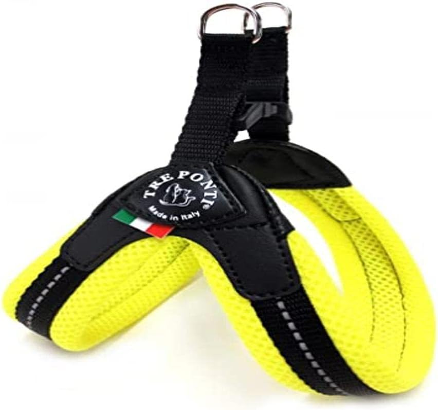 TRE PONTI Easy Fit Mesh Fix Neon Dog Harness, Size 3.5, Green image number 3