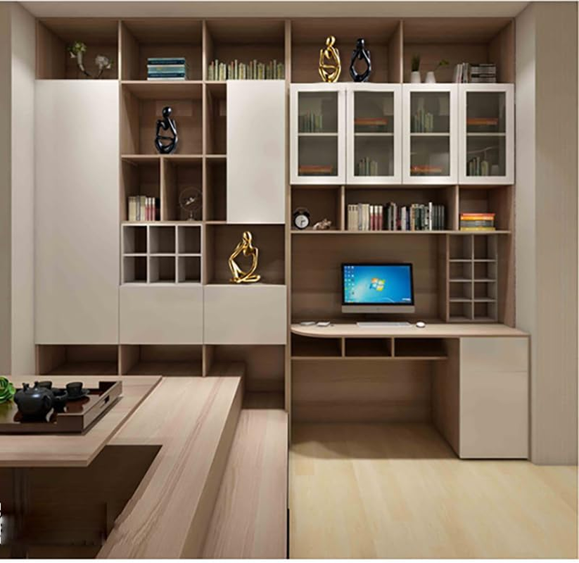 Decorative Thinker Statue, Abstract Art Sculpture, Resin Figurine for Home and Office, Great Gift Ideas Resin Statue Ornaments Collectible Figurines (Gold) - Black image number 6