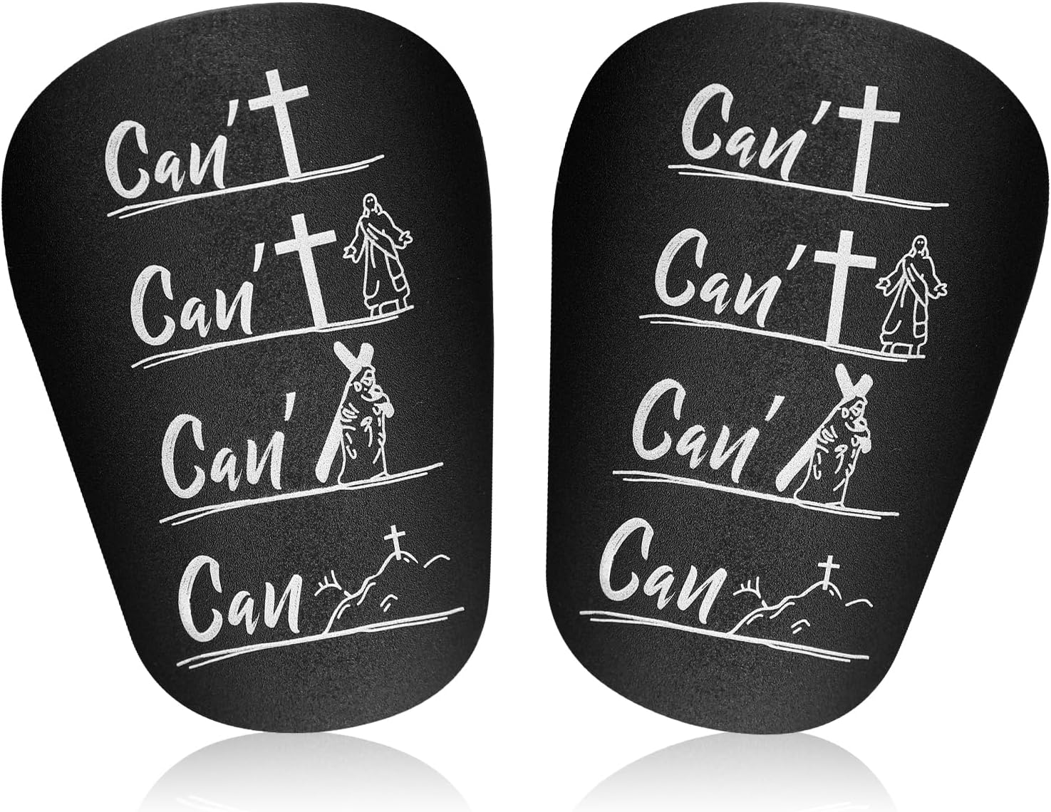 2Pcs Shin Guards, PBT and EVA Material Shin Guards Soccer 8X5Cm/3.15X1.97In Mini Shin Guards Soccer Protective Small Football Shin Guards for Teenagers Adults Sports image number 2