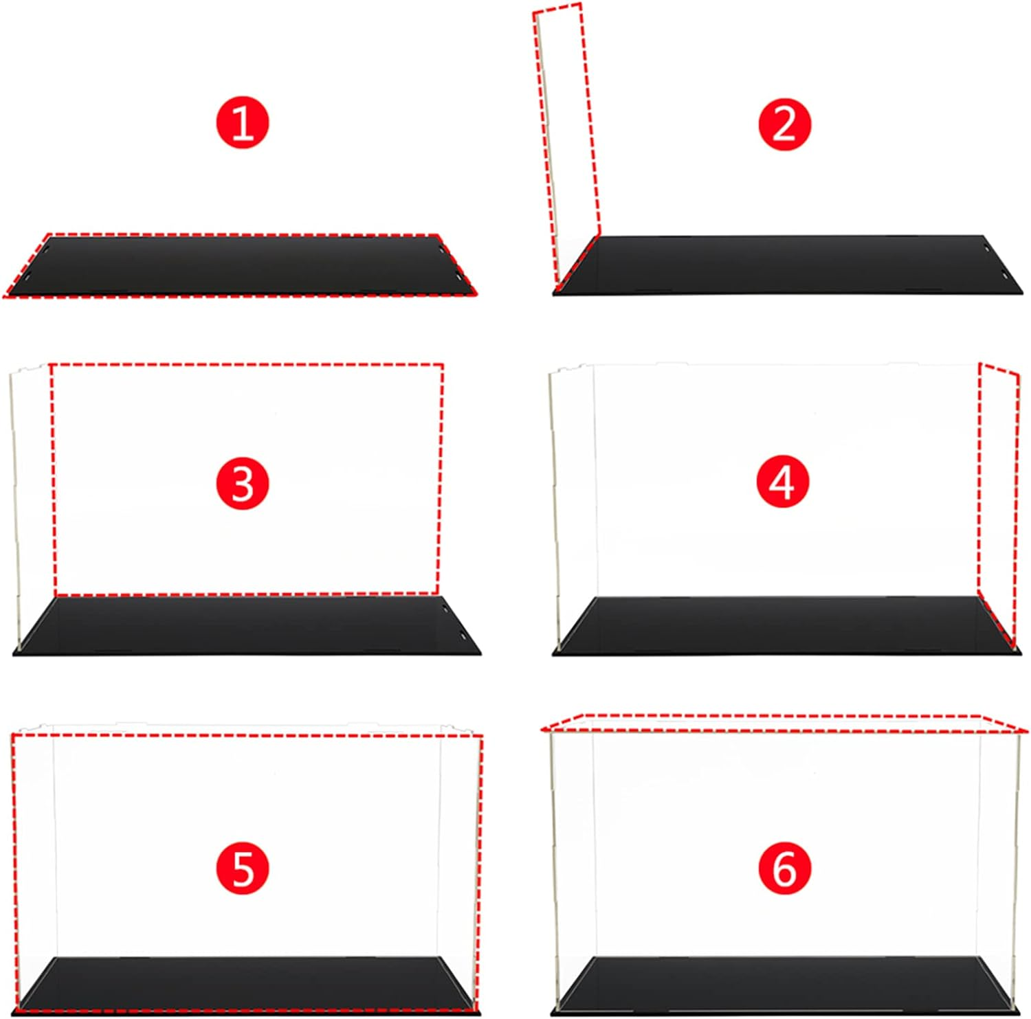 30X30X30Cm Acrylic Clear Display Case Dustproof Box Action Figure Model Car Collection