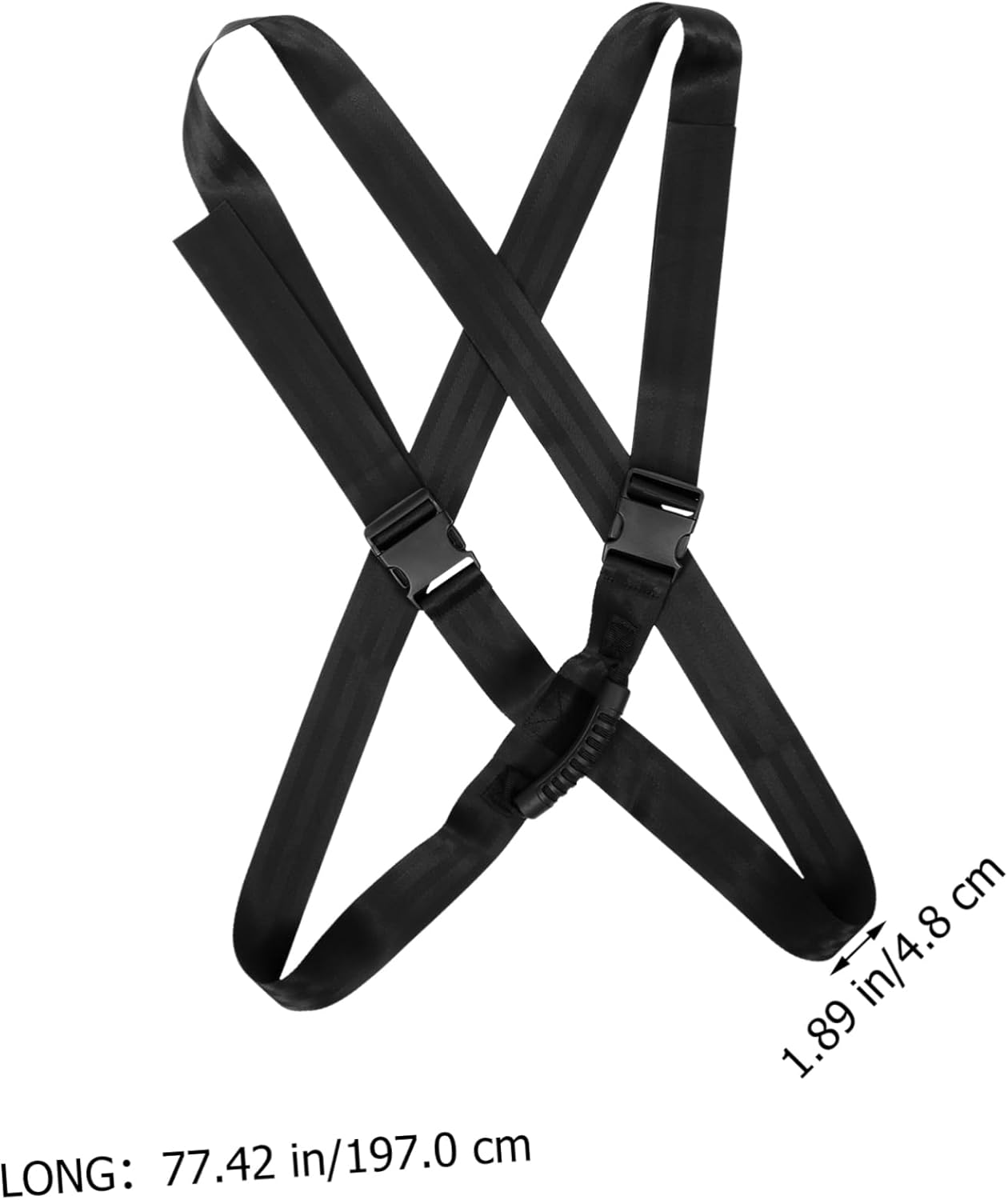 Yardenfun Ergonomic Suitcase Straps Luggage Bands for Suitcases Case Straps with Safety