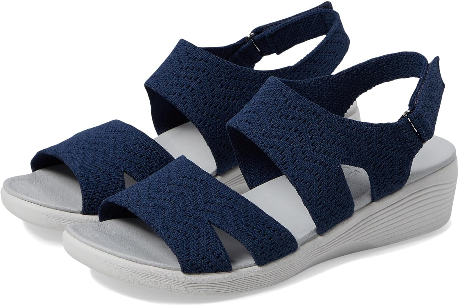 Skechers Women'S Beige Solid Casual Wedge Sandal - Arya - Modern Muse