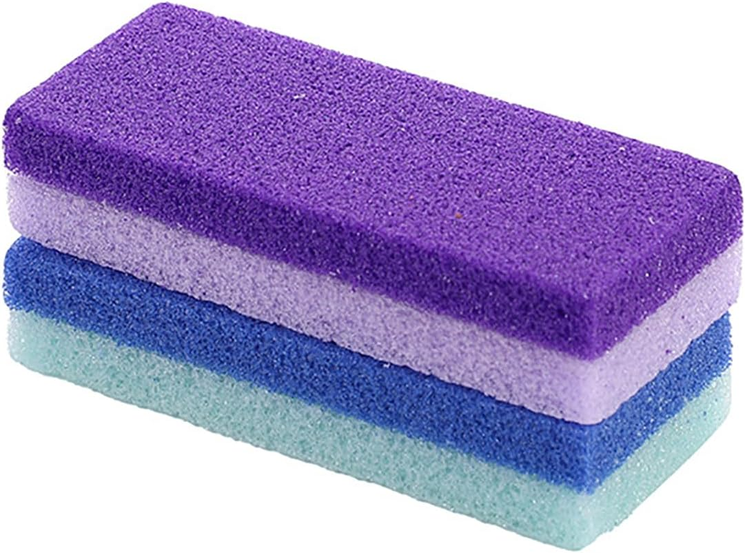 4P Foot Pumice and Scrubber for Feet and Heels Dead Skins, Foot Pumice Stone for Feet Hard Skin Callus Remover and Scrubber (Purple) image number 2