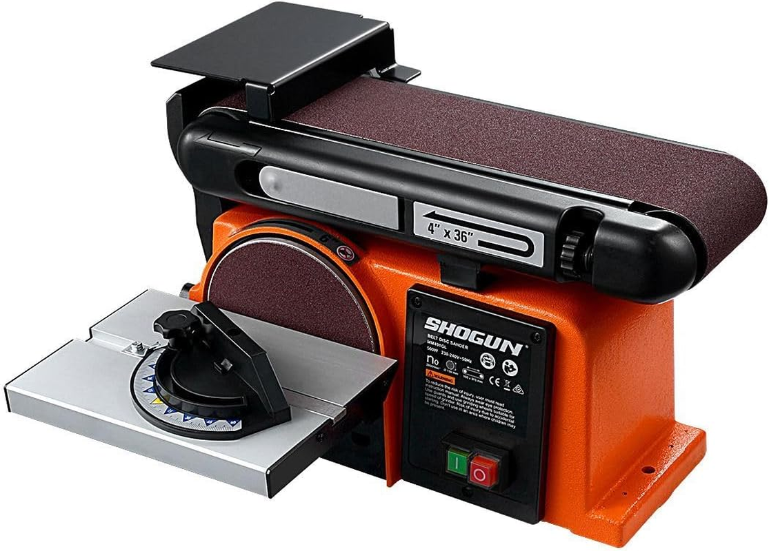 SHOGUN Belt Disc Sander Power Tool Linisher Machine Grinder Bench Sanding Grinding 4X36" Belt 6" Disc 500W image number 5