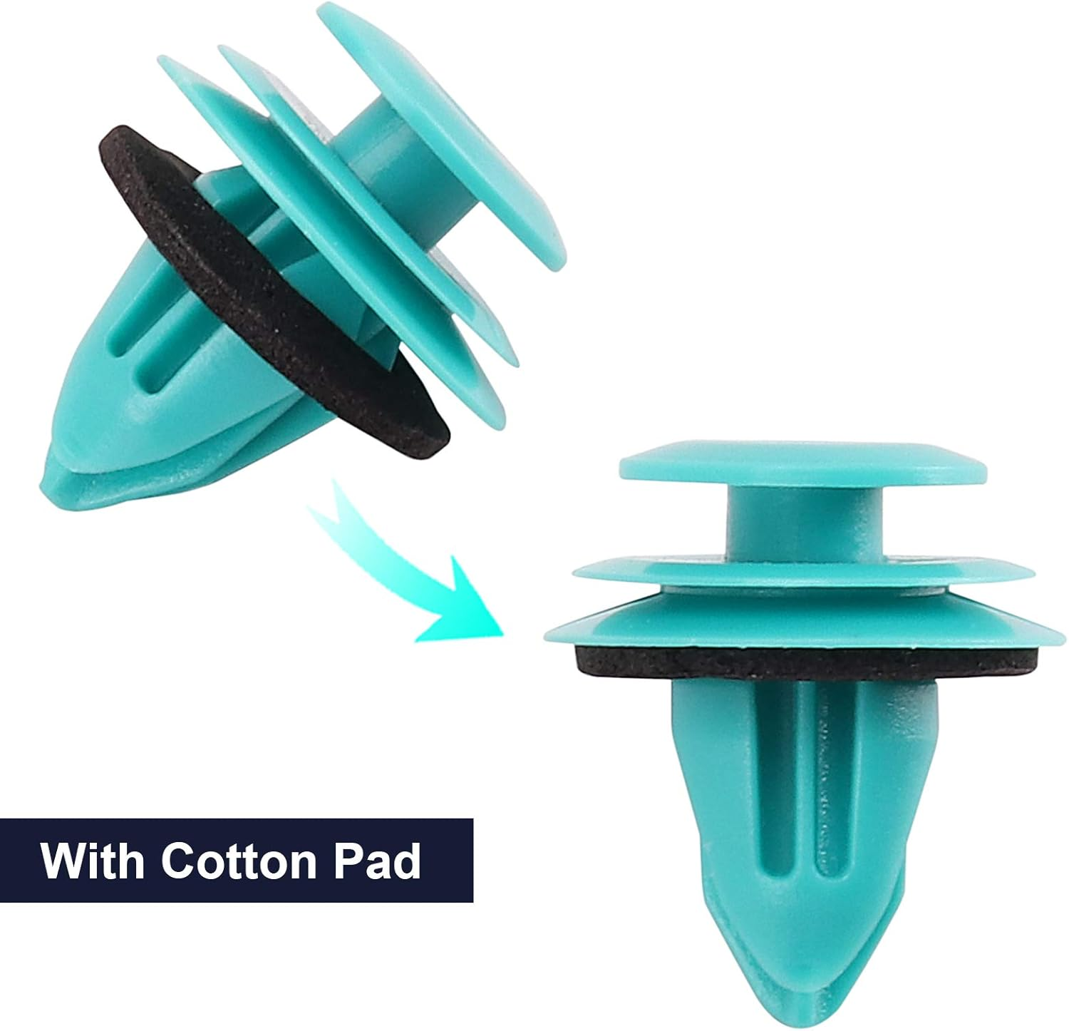 100PCS Trim Door Panel Clips Trim Panel Retainer for Toyota Tacoma Tundra Camry Corolla Avalon Sienna Highlander Land Cruiser RAV4 Lexus 90467-10188 image number 1