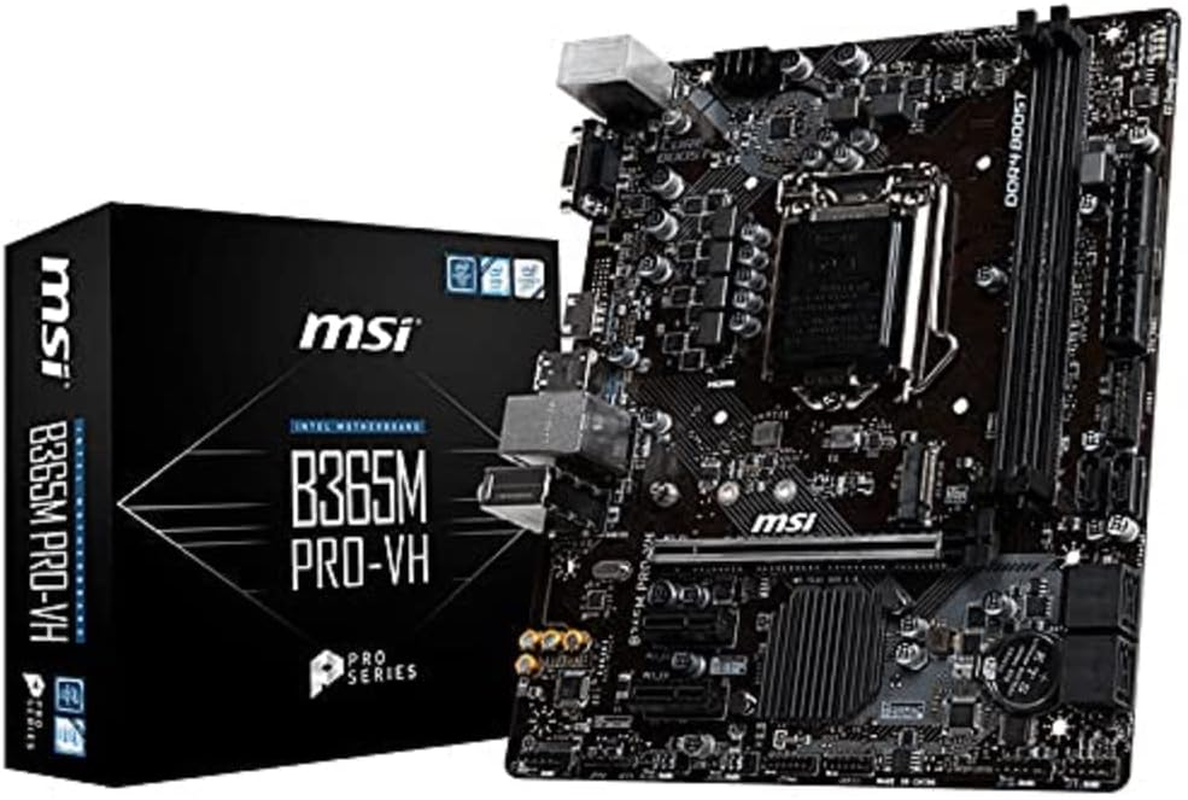 MSI B365M PRO-VH Intel B365 M LGA1151 Micro-Atx Desktop Motherboard