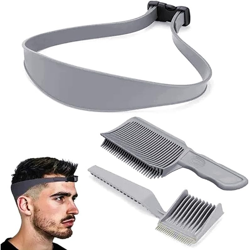 3 Pcs Barber Combs, Barber Combs with Hair Trimming Guide, Comb Professional Hair Cutting Comb Barber Cutting Comb, Fade Comb Blend Comb, Professional Curved Positioning Comb for Barber or at Home