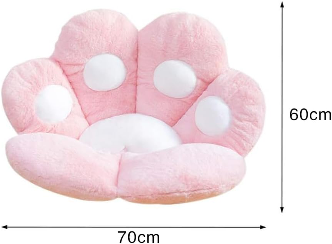 Cat Paw Cushion Comfy Kawaii Chair Cushion 70 X 60 Cm Inch Bear Paw Lazy Sofa Office Floor Pillow Cute Plush Seat Pad for Gaming Chair for Home Bedroom Decoration (Pink) image number 6