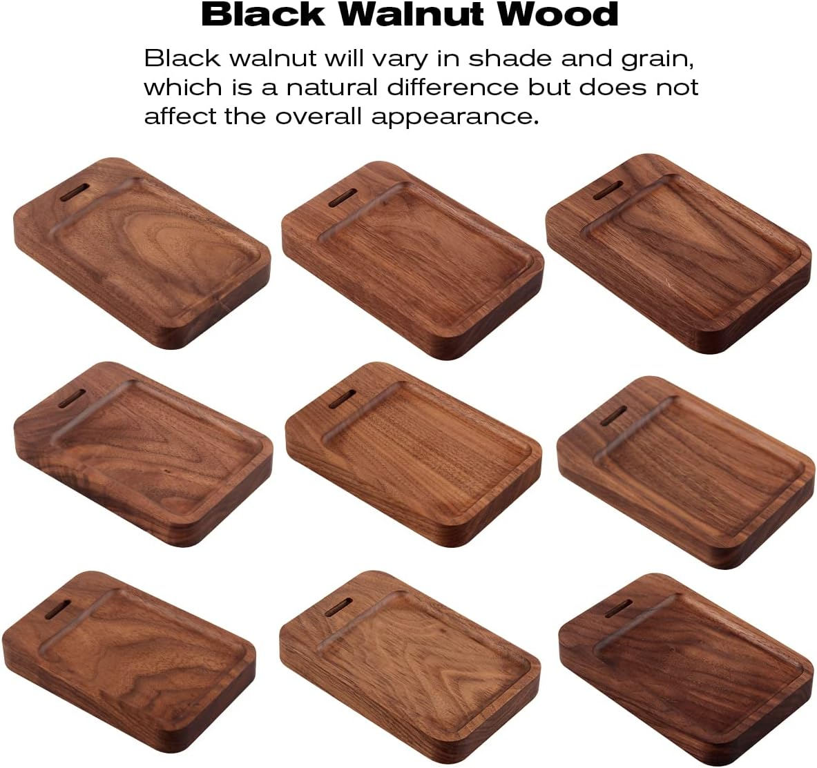 PHERKORM Walnut Wood & Aluminum Headset Holder, Desktop Headphone Stand, Universal Headphone Holder for Most Music Gaming Headsets - Black Walnut image number 3