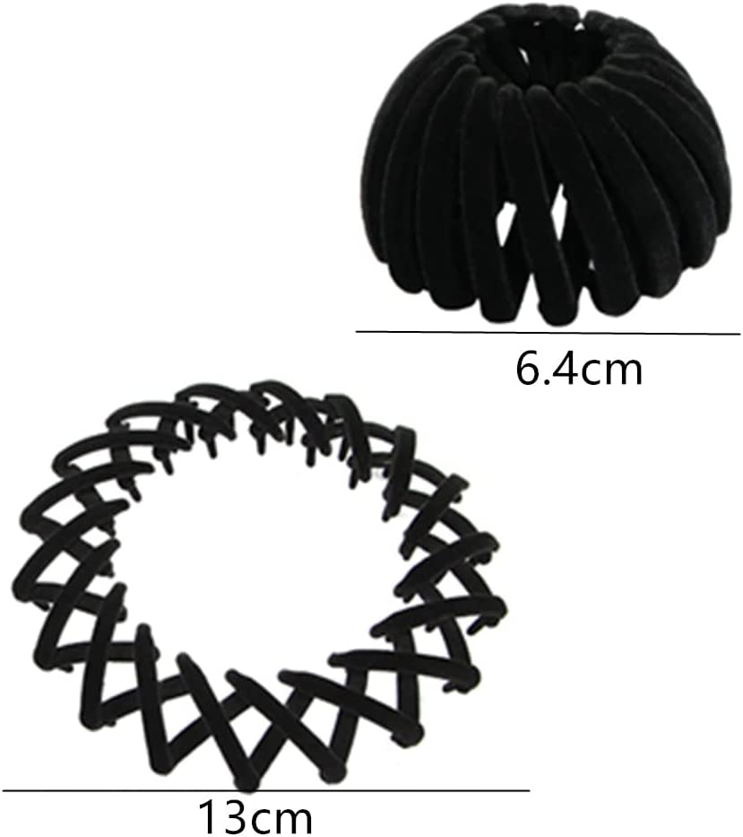 5 Pcs Birds Nest Hair Clip,Ponytail Hairpin Curling Iron,Bird Nest Shaped Hair Clips Hair Claw Clamps Bun Makers Expandable Ponytail Holder Hair Accessories for Women and Girls