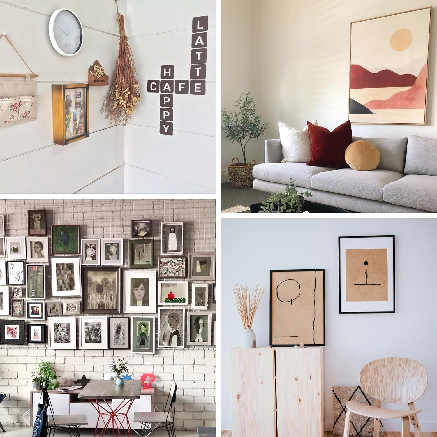 SHRJ 240Pcs Sawtooth Picture Hangers Metal Central Pressure Groove Black and Gold Zigzag Frame Hanger with Screws for Hanging Heavy Picture Canvas Paintings Photos Frame Board Clock Artwork Clipboard image number 3