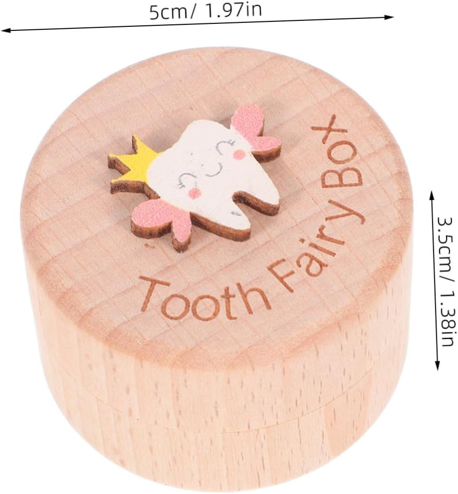 Generic Wooden Keepsake Storage Box for Cute Tooth Organizer to Cherish Lost Teeth and Hair Thoughtful for Milestones and Growth Memories image number 6