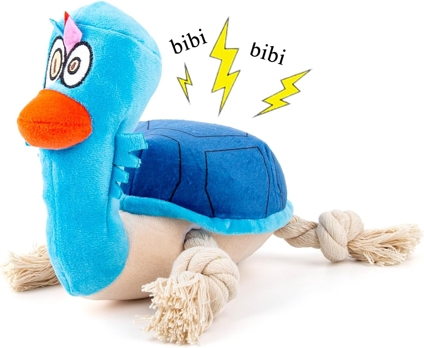 Adpartner Plush Squeaky Dog Toys, Stuffed Turtle Dog Toy for Small to Large Breeds, Sturdy Crinkle Dog Toys Interactive Tug of War Puppy Toy to Keep Them Busy image number 5