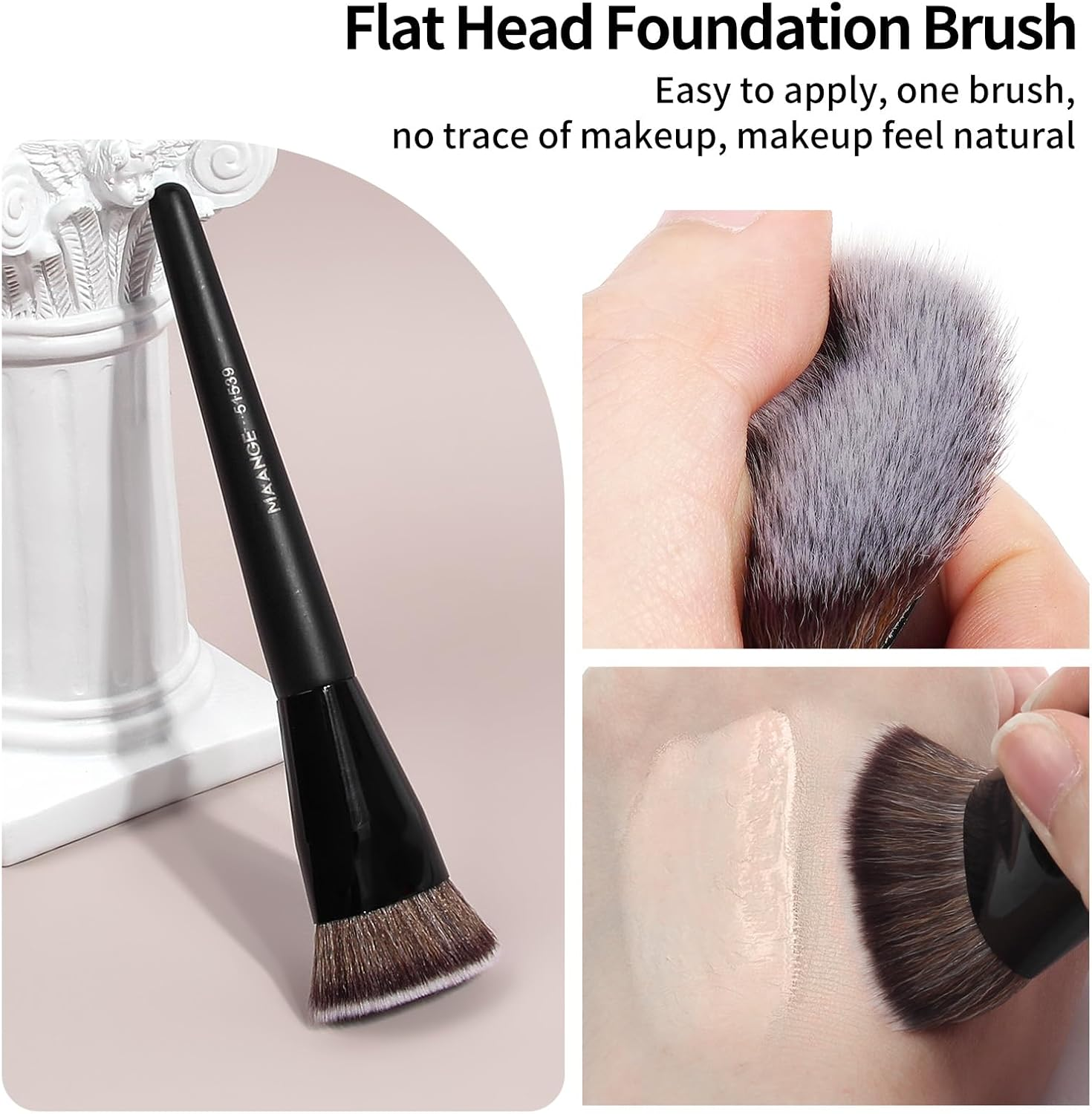 MAANGE 3PCS Makeup Brushes Set Synthetic Makeup Brush Double Ended Makeup Brushes image number 3