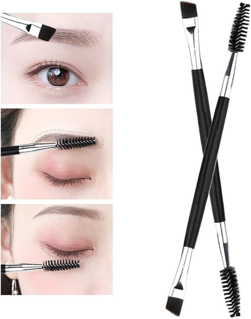 3 Pcs Eyebrow Brush Eyelash Separator Brow Comb & Lash Professional Eye Makeup Tools image number 4