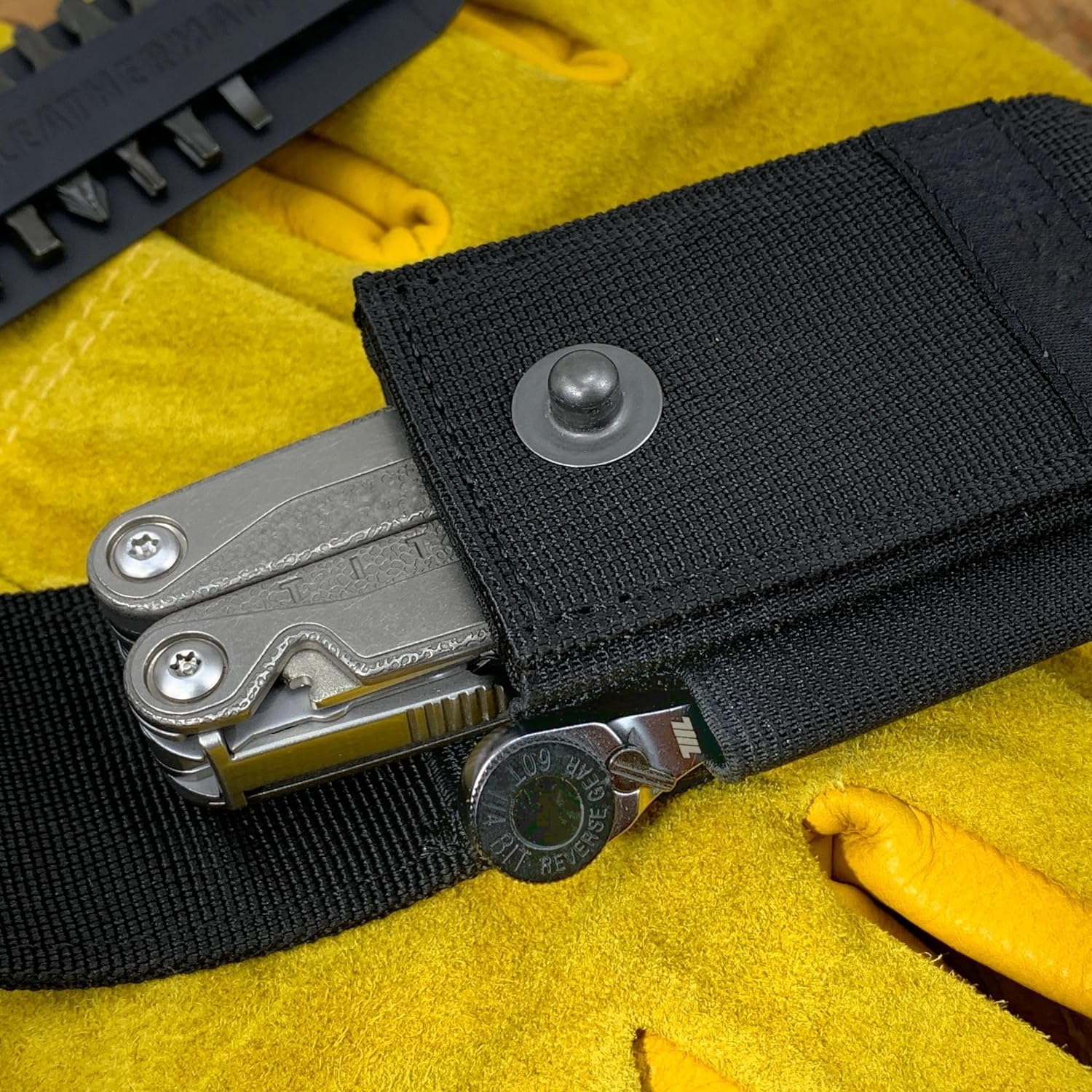 711L Flat End EDC Ratchet Wrench - Screwdriver Accessory Compatible with Multitools' Flat Bit Adapters (With Key Ring Hole) image number 3