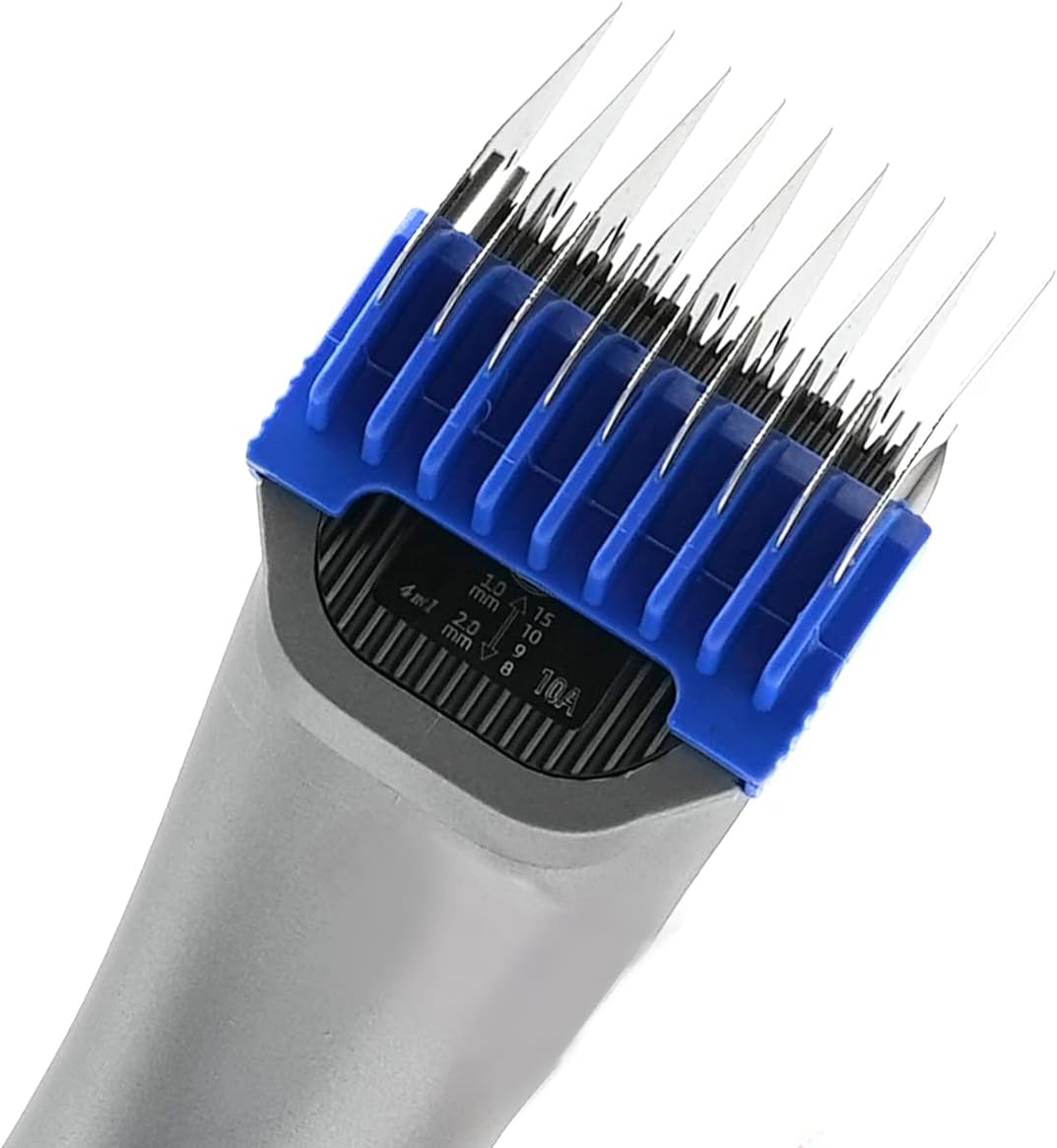 Shernbao 4-In-1 Pet Grooming Clipper, 5-Speeds Cordless Low Noise Pet Hair Clipper, Detachable Blades, and Compatible Attachment Combs (ACK-002) image number 3