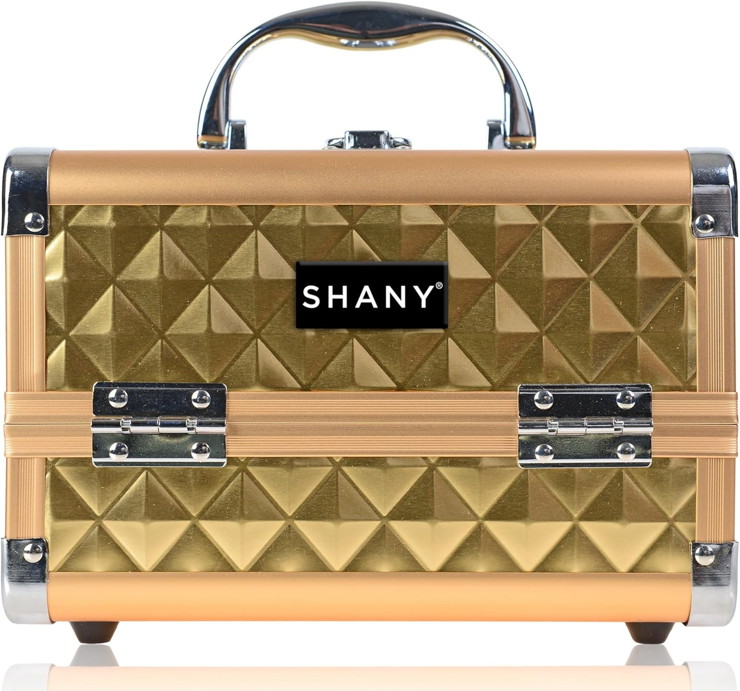 SHANY Mini Makeup Train Case with Mirror