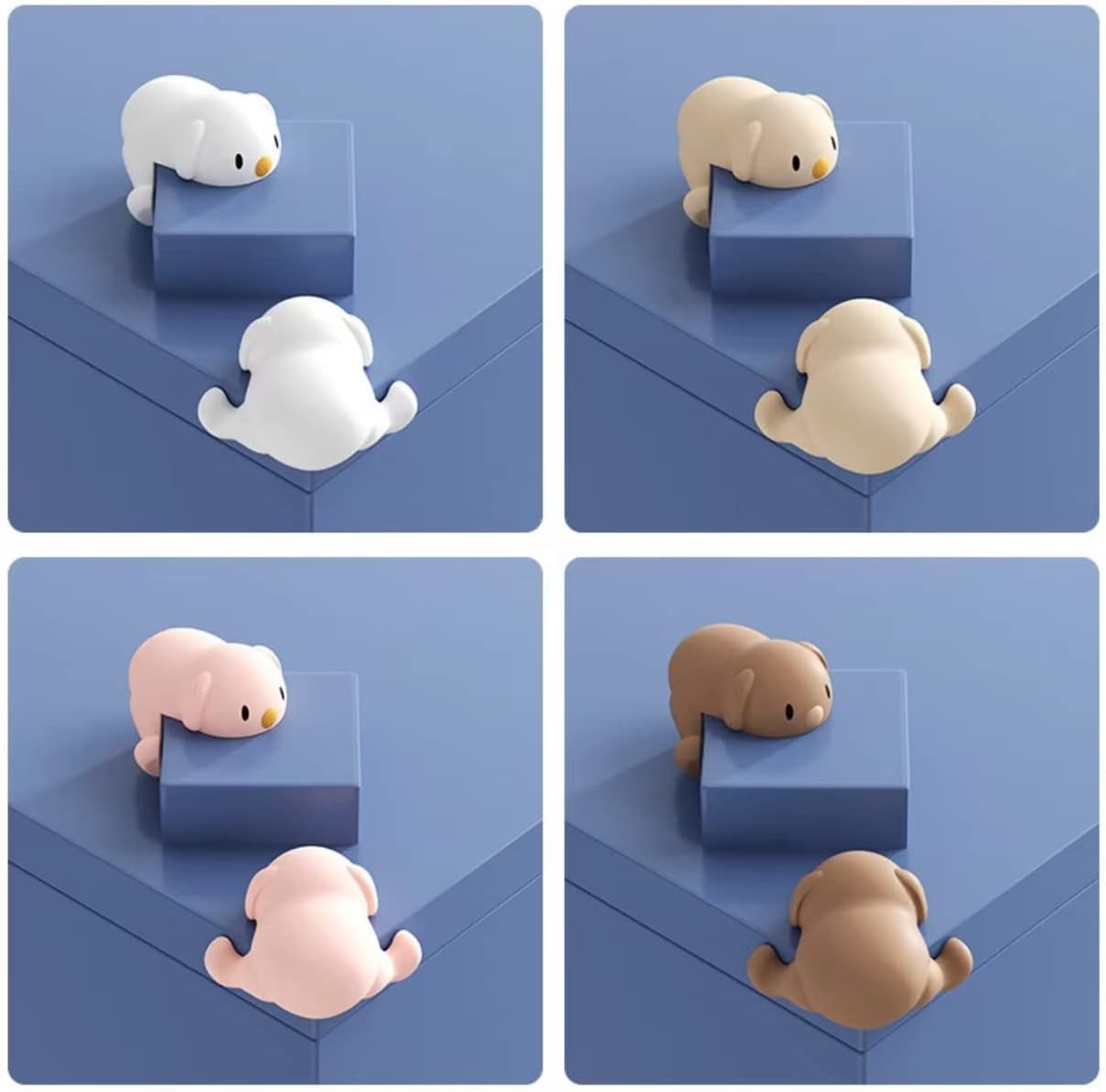 Animal Type Dog Silicone Table Corner Anti-Collision Corner Protector for Children Corner Protector for Baby Safety, 4 Random Colors image number 6