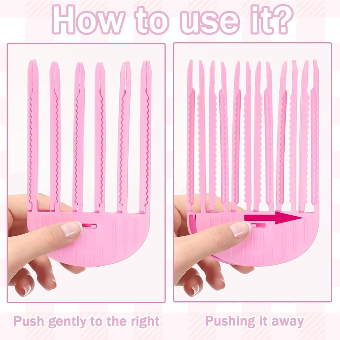 WERIGONI 2 X Hair Curlers for the Hairline, Fixed Hair Clips for the Forehead, Volummi Hair Band image number 5