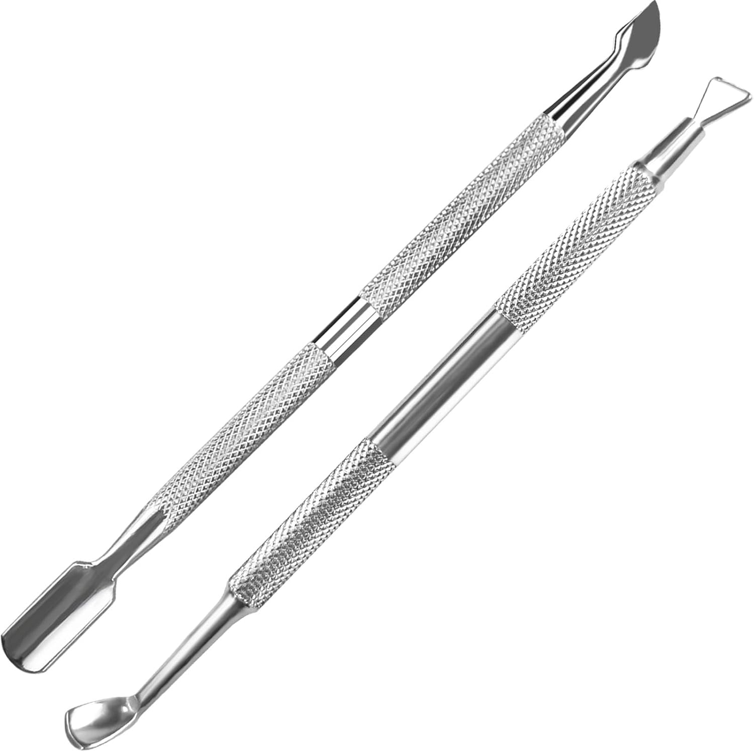 Pingispower Cuticle Pusher Set, 2PCS Professional Grade Stainless Steel Cuticle Cutter and Cuticle Remover Tools, Durable Manicure Kit and Pedicure Tool for Fingernails and Toenails image number 6