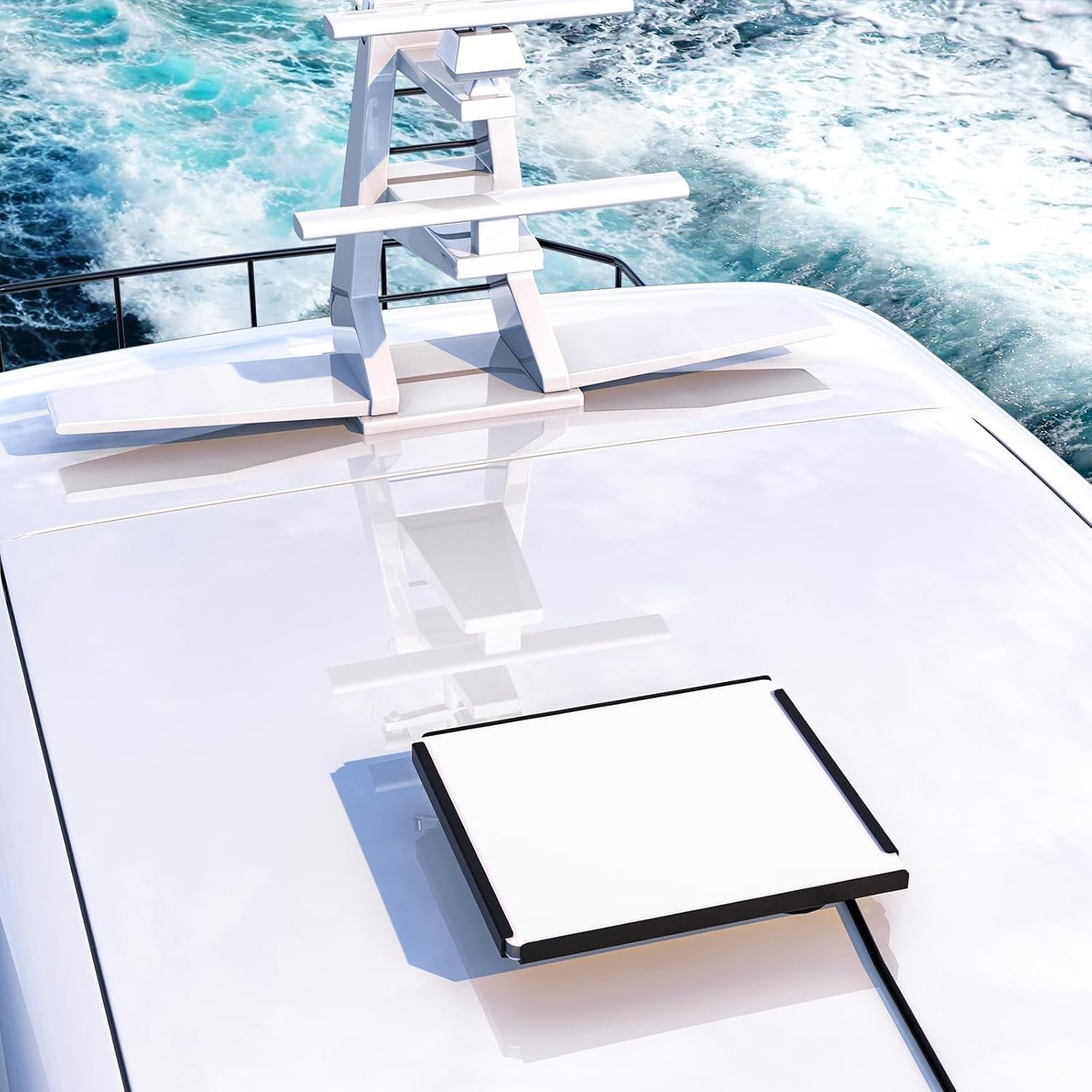 Starlink Mini Flat Mount Kit, Satellite Mini Car Mount, Magnetic Quick Release Roof Mount Kit, Starlink Mounting Bracket for RV, Boat, Yacht, 66 Lbs Pull Force per Fulcrum image number 6