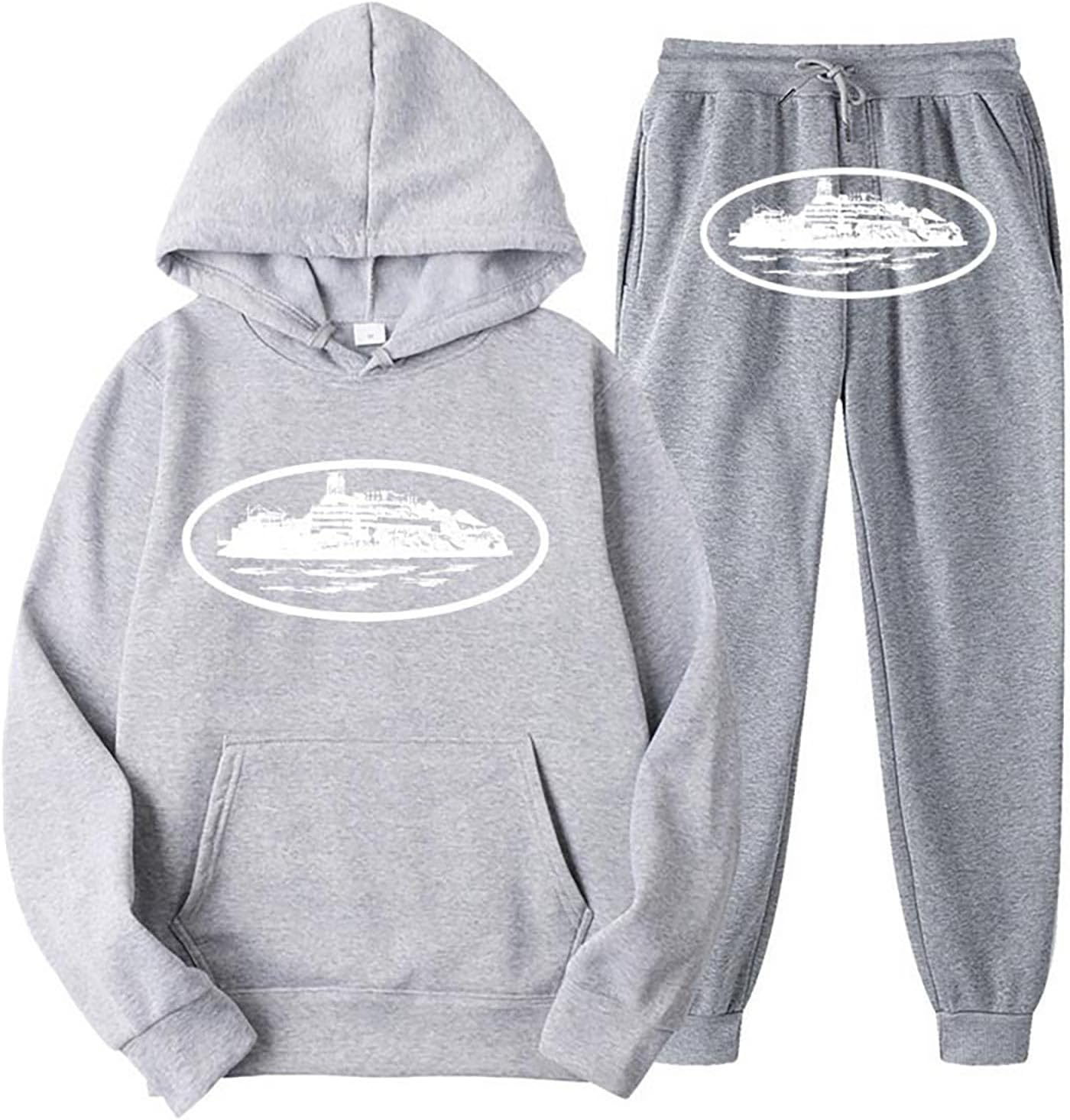 Tracksuit Hoodies and Track Pants Set Men'S Sports Tracksuits with Hood and Pockets Tracksuit Set Women Leisure Jogging Mens Tracksuit Set image number 1