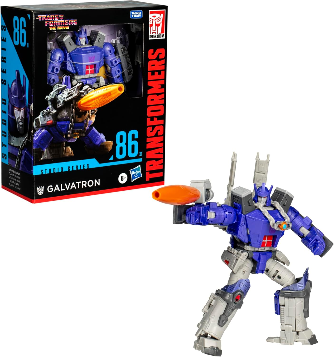 Transformers Toys Studio Series Leader Class the Transformers: the Movie 86-31 Galvatron, 8.5-Inch Converting Action Figure, Ages 8+ image number 1