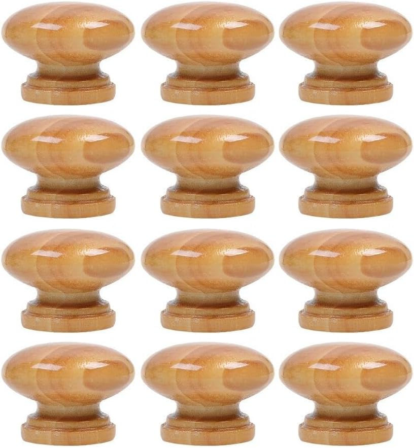 JZS round Wood Cabinet Knobs,Kitchen Cabinet Knobs Drawer Knobs Dresser Knobs Zinc Knobs Drawer Pulls